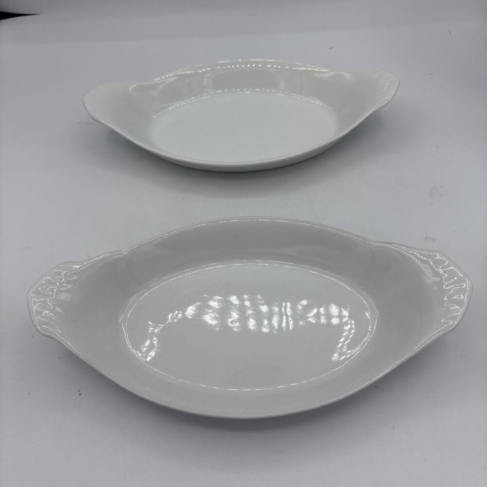 Cordon Bleu Bia Oval Au Gratin Baking Serve Set of‎ 2 10" Oven Safe